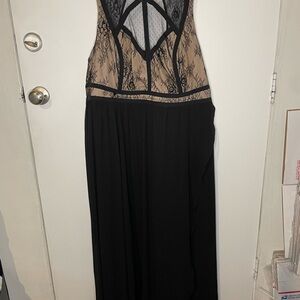 Torrid Black and Tan Lace Dress